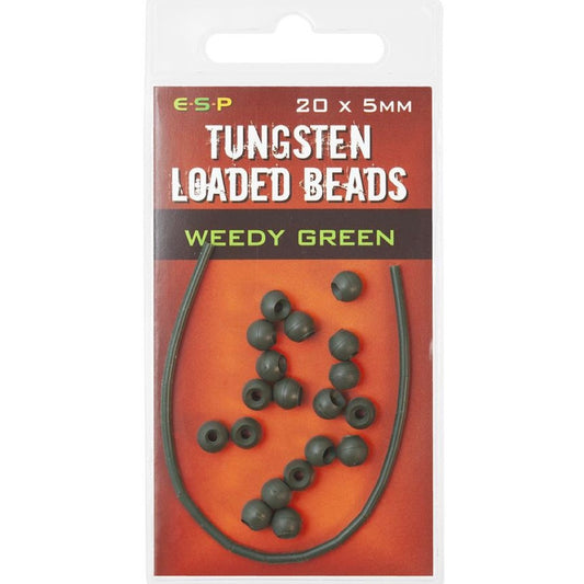 ESP Tungsten Loaded Beads 5mm Weedy Green